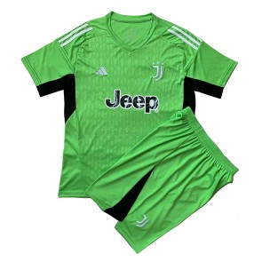 Juventus Golmanski Gostujuci Dres za Dječji 2023-24 Kratak Rukavima (+ kratke hlače)
